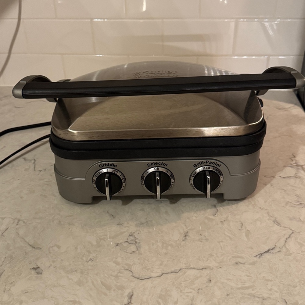 Cuisinart Griddler Stainless Steel and Black